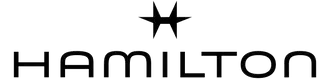 Ein schwarz-weißes Logo für Hamilton mit einem Stern