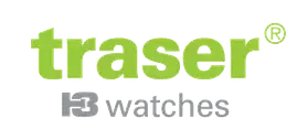 Ein grün-weißes Logo für Traser-Uhren