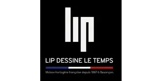 Das Logo für Lip Dessin Le Temps ist auf einem schwarzen Hintergrund.