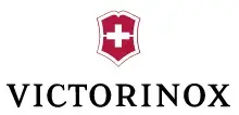 Das Logo von Victorinox ist ein rot-weißes Schild mit einem Kreuz darauf.